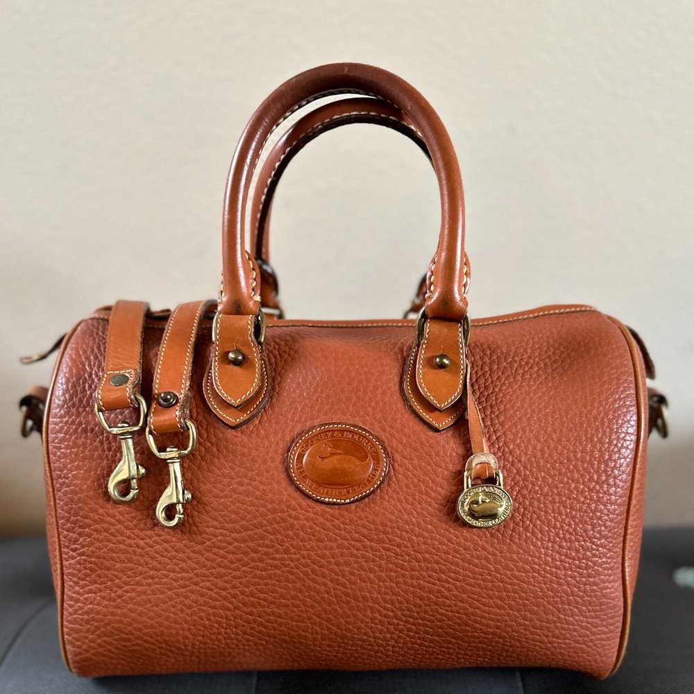 Vintage Dooney And Bourke Leather Doctor Speedy Boston Bag